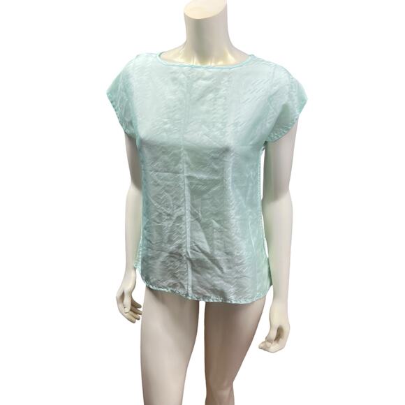 Aansworth 90s Aqua Blue Top – Office Casual, Good Condition - Picture 16 of 16